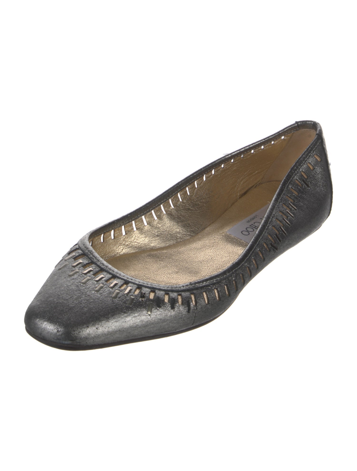 Jimmy Choo Leather Ballet Flats