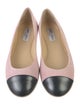 Jimmy Choo Suede Leather Trim Embellishment Ballet Flats