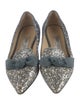 Jimmy Choo Glitter Bow Accents Loafers