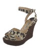 Jimmy Choo Canvas Animal Print Espadrilles