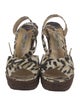 Jimmy Choo Canvas Animal Print Espadrilles