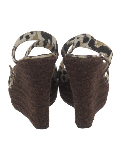 Jimmy Choo Canvas Animal Print Espadrilles