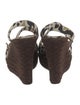 Jimmy Choo Canvas Animal Print Espadrilles