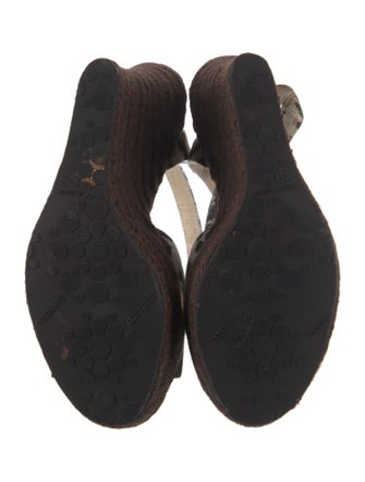 Jimmy Choo Canvas Animal Print Espadrilles