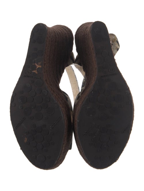 Jimmy Choo Canvas Animal Print Espadrilles