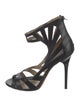 Jimmy Choo x H&M Leather Animal Print Sandals