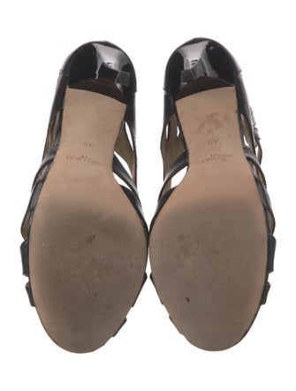 Jimmy Choo x H&M Leather Animal Print Sandals