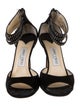 Jimmy Choo Suede Crystal Embellishments Sandals