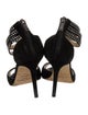 Jimmy Choo Suede Crystal Embellishments Sandals