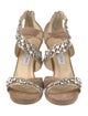 Jimmy Choo Suede Crystal Embellishments Sandals
