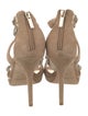 Jimmy Choo Suede Crystal Embellishments Sandals