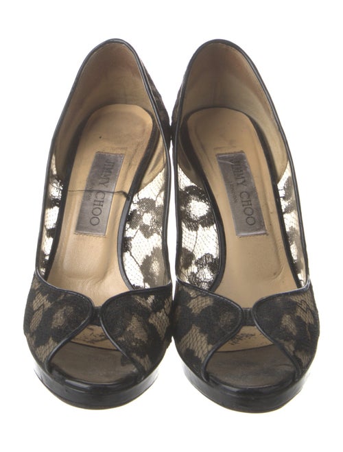 Jimmy Choo Lace Lace Pattern Pumps