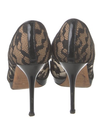 Jimmy Choo Lace Lace Pattern Pumps