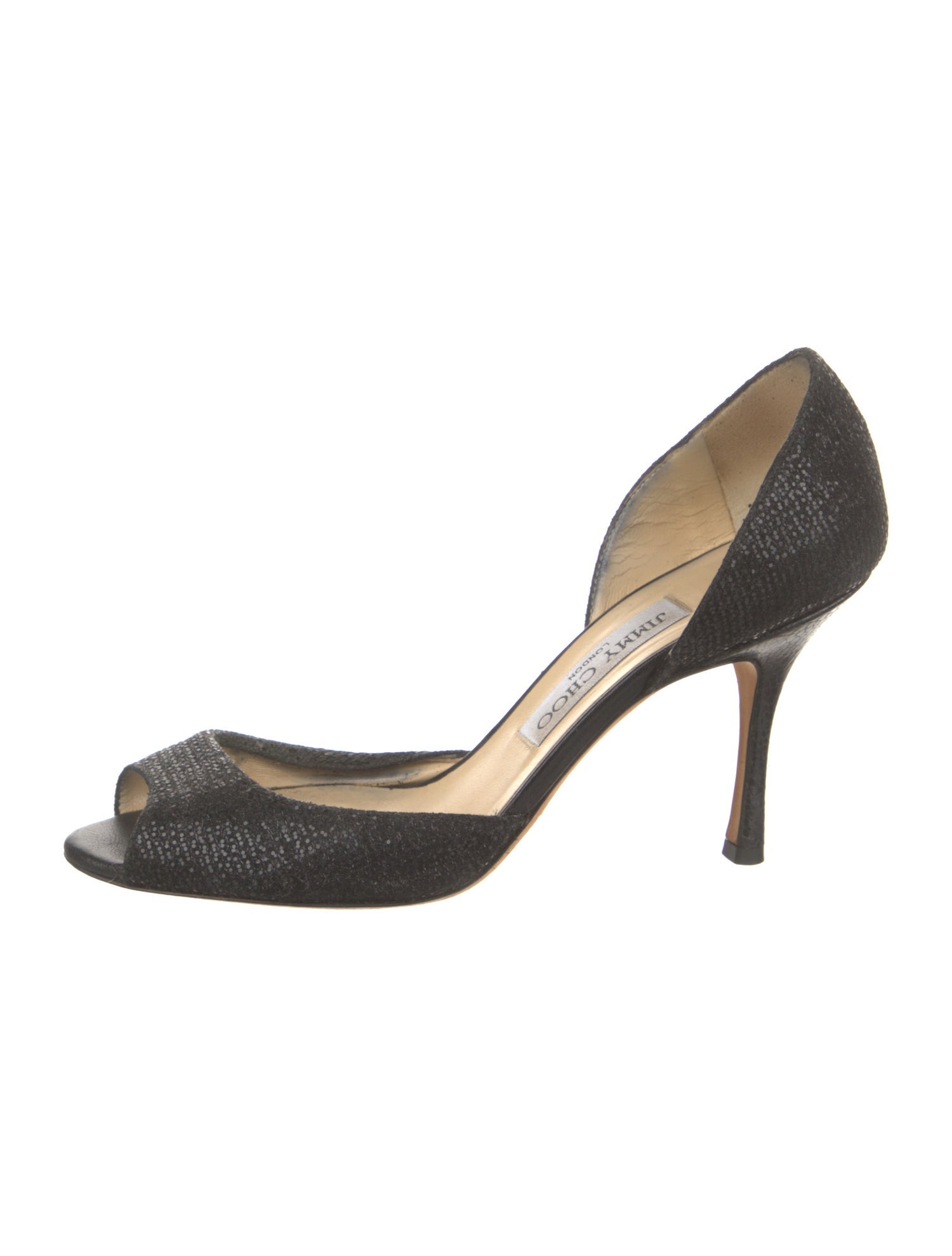 Jimmy Choo Glitter Glitter Accents D'Orsay Pumps