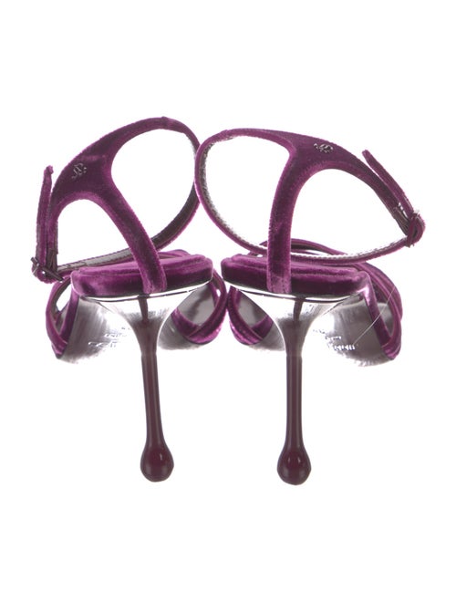 Jimmy Choo Ixia Velvet Gladiator Sandals