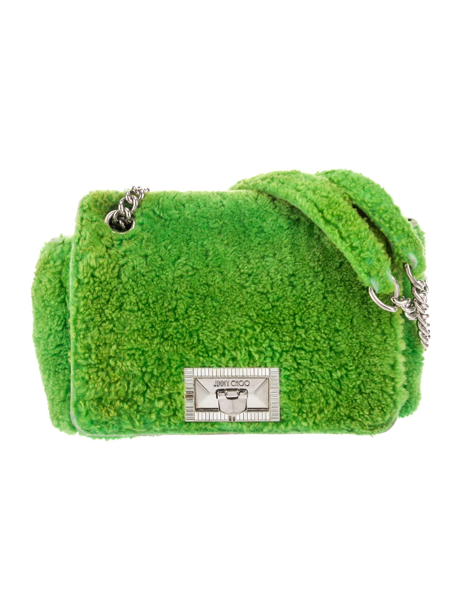 Jimmy Choo Faux Fur Shoulder Bag