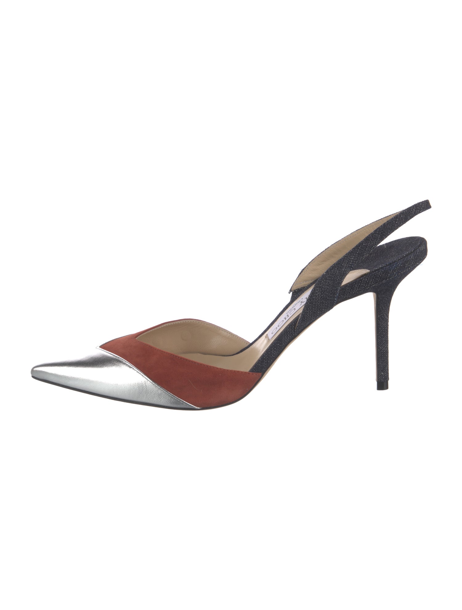 Jimmy Choo Thia Denim Slingback Pumps