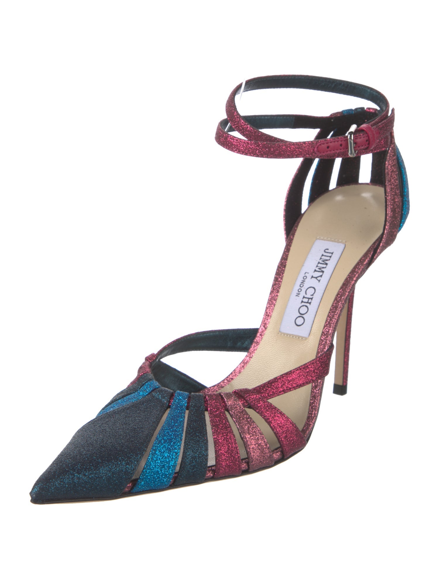 Jimmy Choo Travis Glitter D'Orsay Pumps w/ Tags