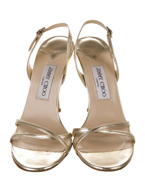 Jimmy Choo Leather Slingback Sandals