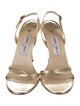 Jimmy Choo Leather Slingback Sandals