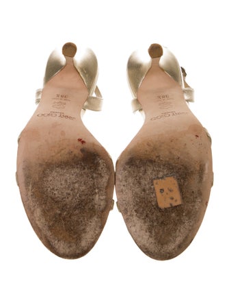 Jimmy Choo Leather Slingback Sandals