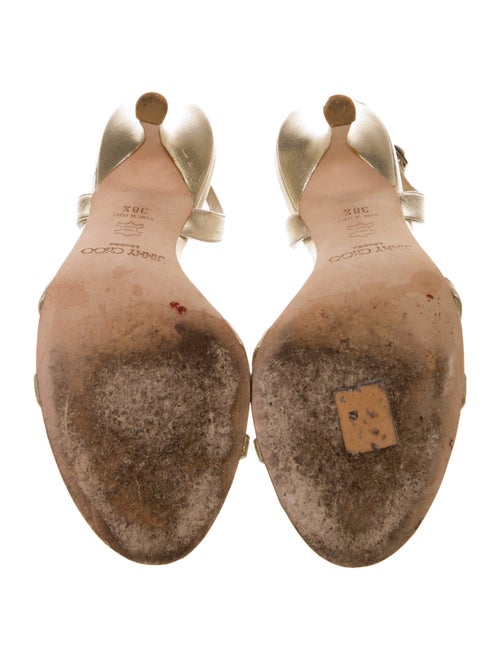 Jimmy Choo Leather Slingback Sandals