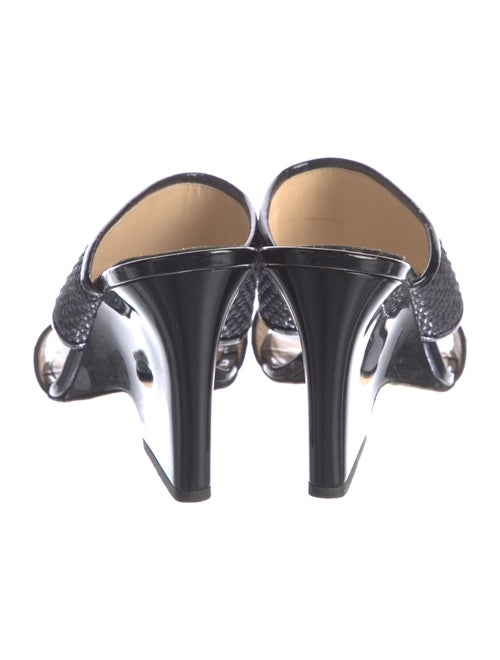 Jimmy Choo Leather Printed Slides