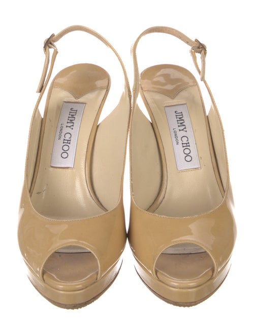Jimmy Choo Patent Leather Slingback Sandals