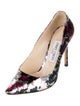 Jimmy Choo Patent Leather Printed Pumps