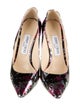 Jimmy Choo Patent Leather Printed Pumps