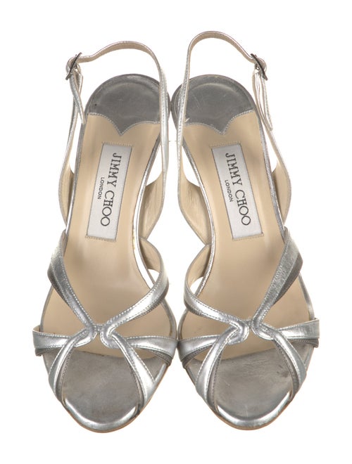 Jimmy Choo Leather Slingback Sandals