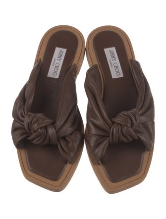 Jimmy Choo Leather Slides