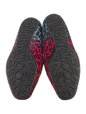 Jimmy Choo Ponyhair Animal Print Loafers