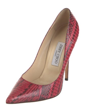Jimmy Choo Python Animal Print Pumps