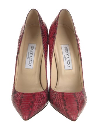 Jimmy Choo Python Animal Print Pumps