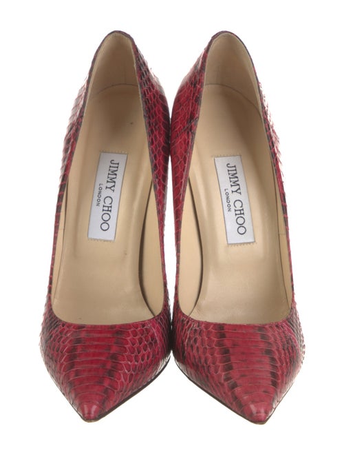 Jimmy Choo Python Animal Print Pumps