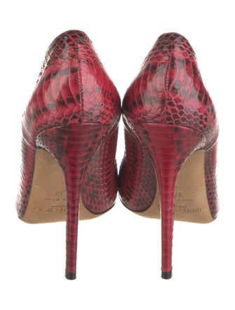 Jimmy Choo Python Animal Print Pumps