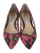 Jimmy Choo Mesh Floral Print Flats