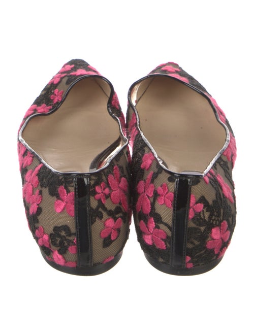 Jimmy Choo Mesh Floral Print Flats