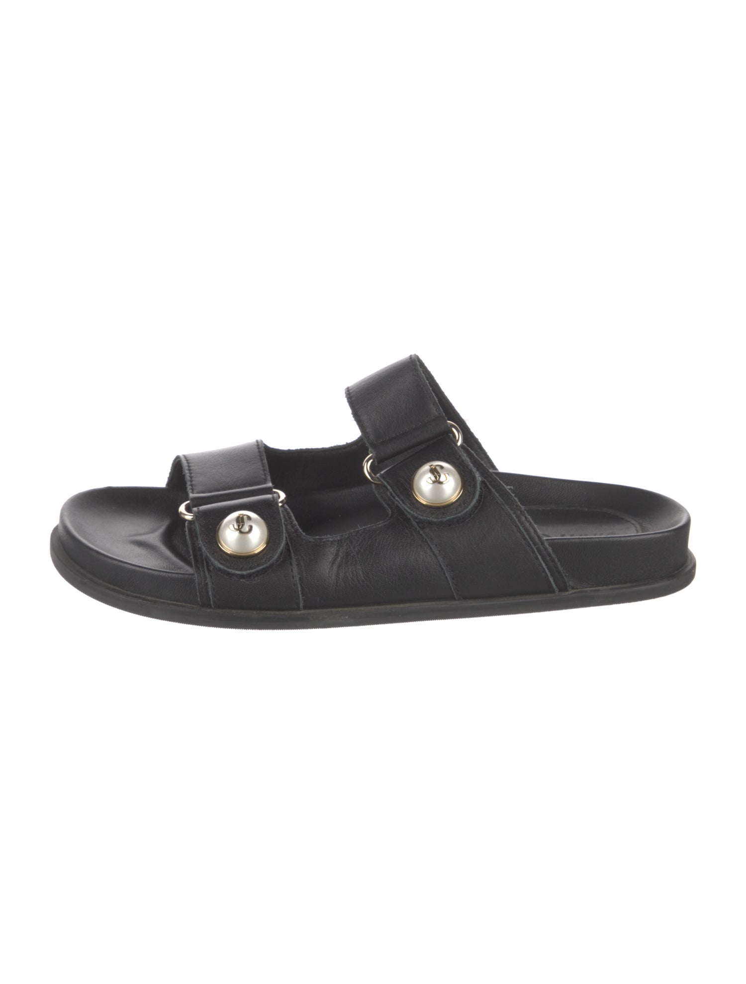 Jimmy Choo Fayence Leather Slides