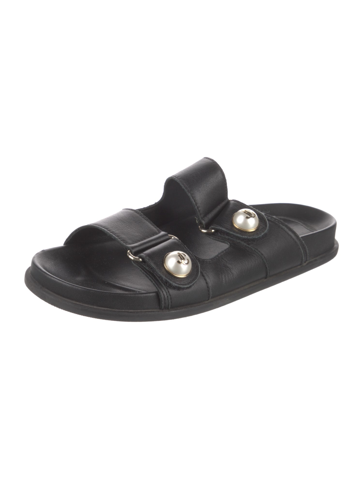 Jimmy Choo Fayence Leather Slides
