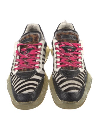Jimmy Choo Ponyhair Printed Sneakers