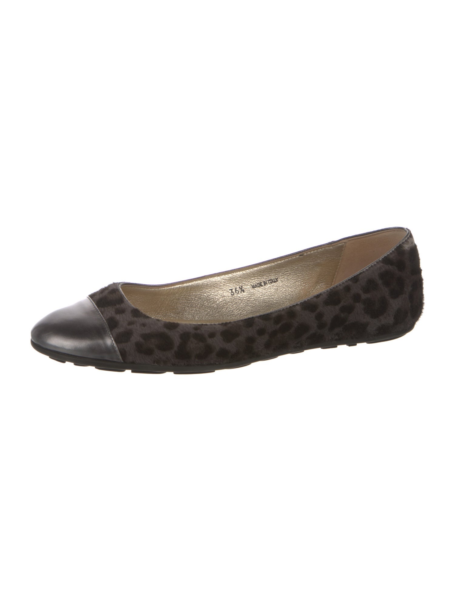 Jimmy Choo Ponyhair Animal Print Ballet Flats
