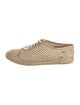 Jimmy Choo Straw Glitter Accents Sneakers