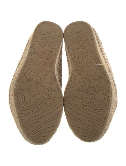 Jimmy Choo Straw Glitter Accents Sneakers