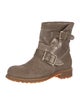 Jimmy Choo Suede Moto Boots