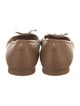 Jimmy Choo Leather Bow Accents Ballet Flats