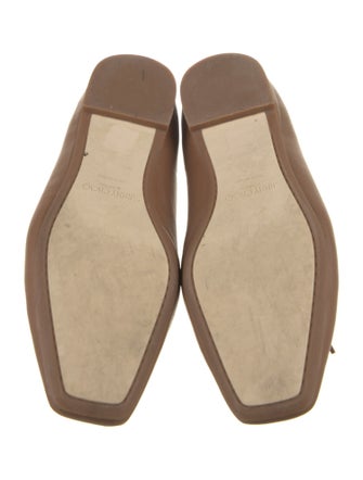 Jimmy Choo Leather Bow Accents Ballet Flats