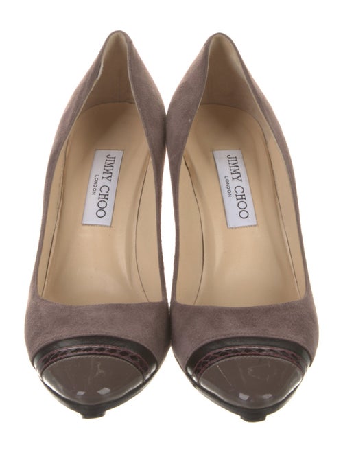 Jimmy Choo Suede Colorblock Pattern Pumps