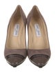 Jimmy Choo Suede Colorblock Pattern Pumps